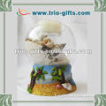 polyresin glass water ball candle holder with shell